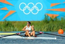 Durante uno de los entrenos en Dorney Lake